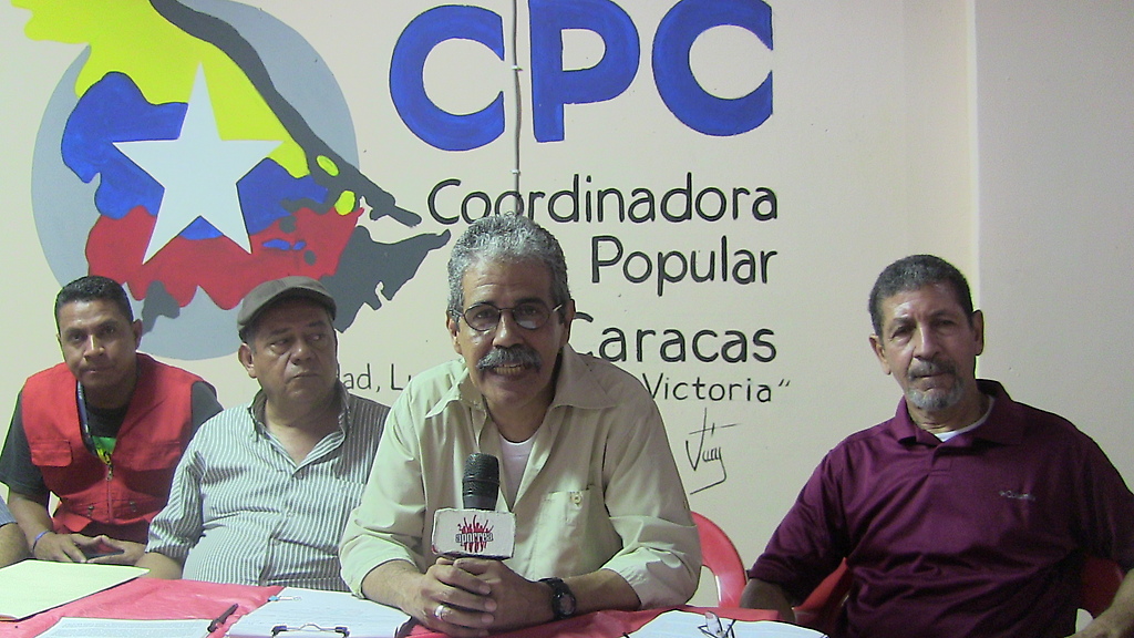 Rueda de prensa de La Coordinadora Popular de Caracas