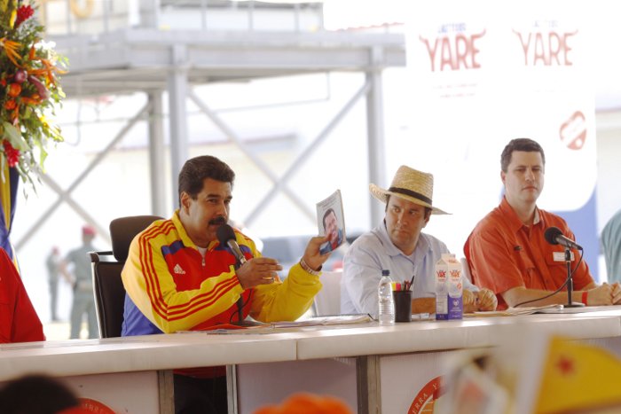 Presidente Maduro inauguró la planta de Lácteos Yare
