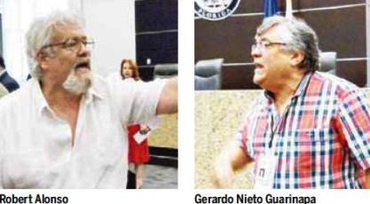 El 'inefable' Robert Alonso y Gerardo Nieto casi se caen a trompadas
