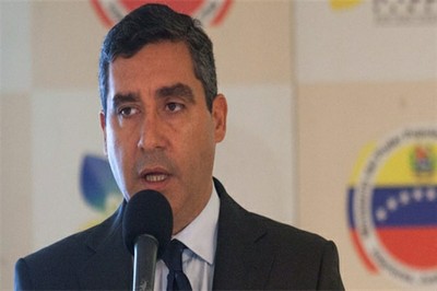 el ministro de Interior Justicia y Paz de Venezuela, Miguel Rodríguez Torres