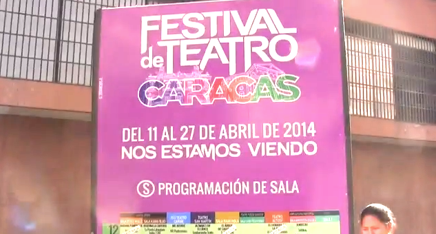 El cartel invita al Festival de Teatro de Caracs