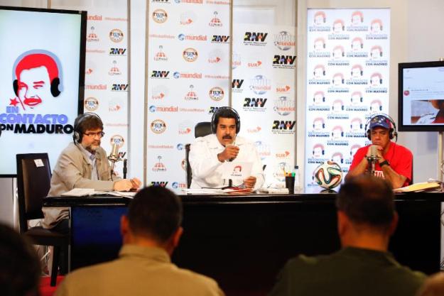 Presidente Maduro en su programa de radio