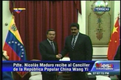 Presidente Maduro y el Canciller de China