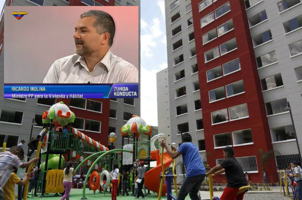 El ministro Molina indicó que Venezuela cumplirá la meta de un millón de viviendas para las familias de todo el país.