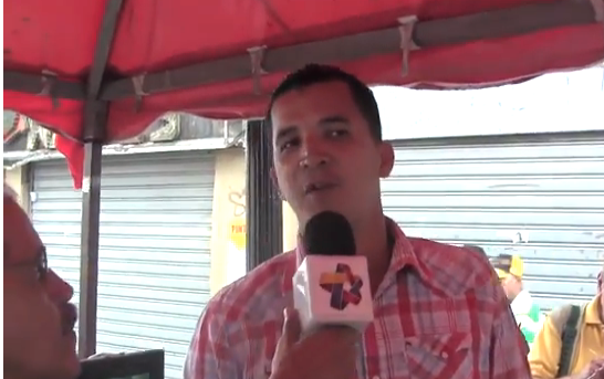 Jesús Hernández, delegado sindical participó en el programa El ADN de La Noticia desde la Esquina Caliente en la Plaza Bolívar de Caracas