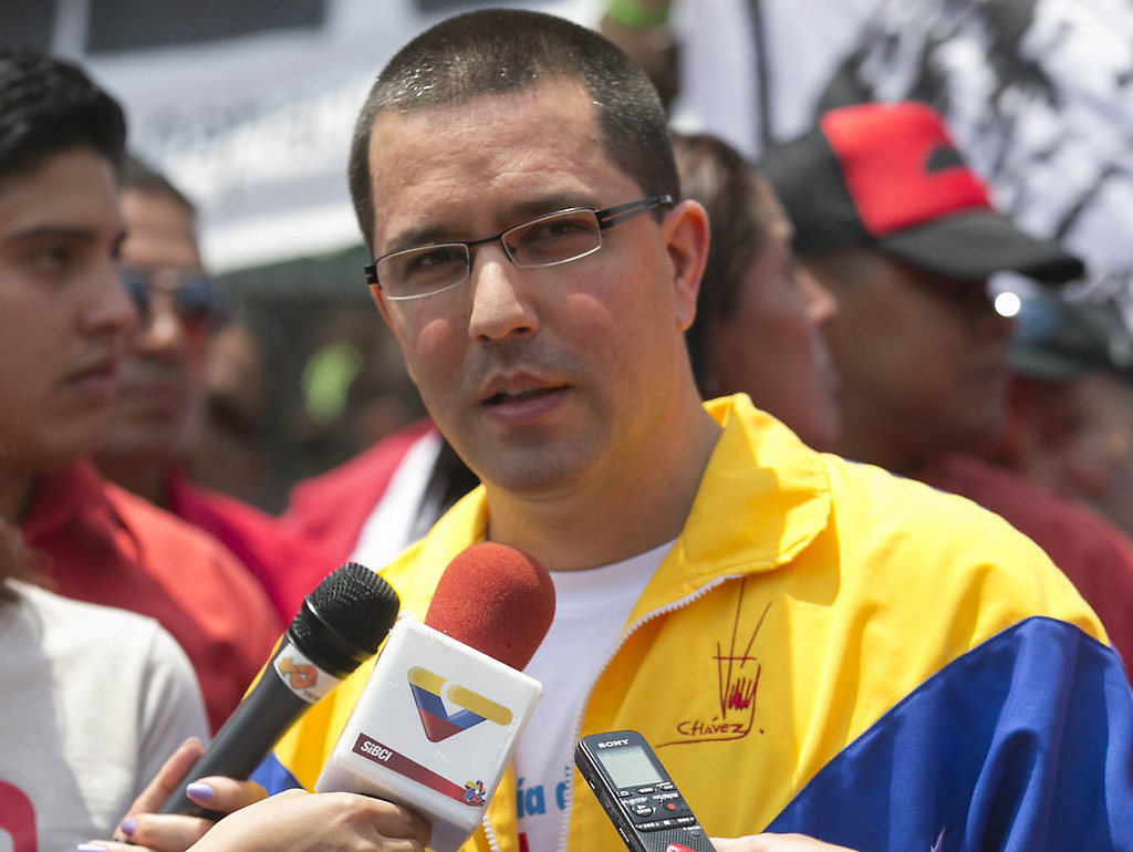 Vicepresidente Jorge Arreaza en la marcha del Primero de Mayo
