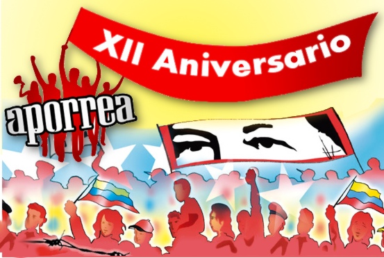 Aporrea lleva ya 12 años de lucha en pro de la comunicación popular y el debate abierto de la izquierda venezolana, en apoyo a la Revolución Bolivariana.
