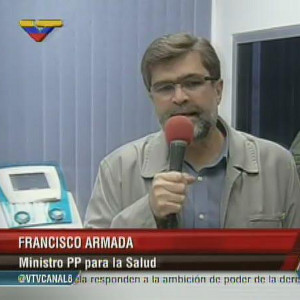 El ministro del Poder Popular para la Salud, Francisco Armada