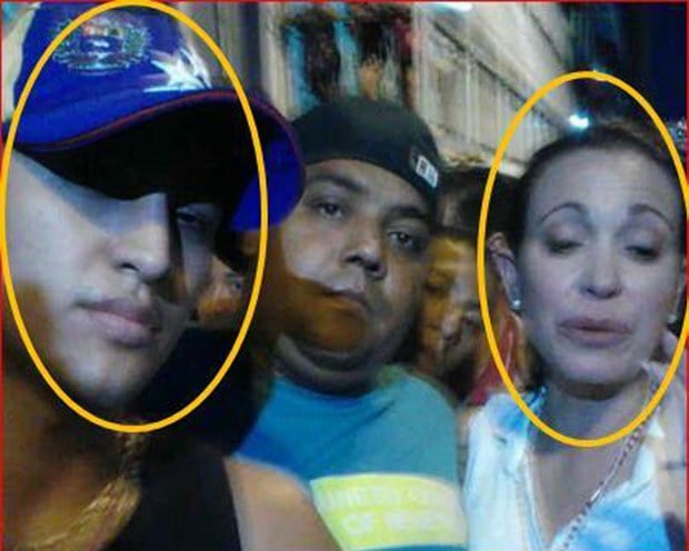 "Vea a María Corina Machado junto a su panita Yamil Breik - Estas BANDAS CRIMINALES brindan seguridad a OPOSITORES", escribió la ministra Delcy Rodriguez en Twitter.