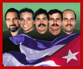 Los cinco  luchadores antiterroristas cubanos: ¡a la cárcel, acusados de terroristas!