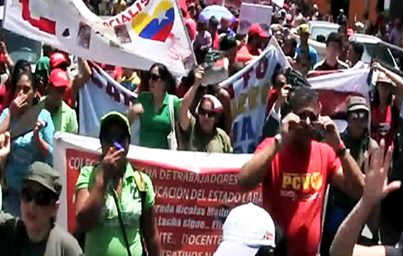 Marcha obrera y popular por el Control Obrero en Barquisimeto