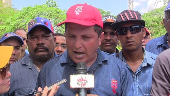 `` Diosdado Cabello usted se equivocó con los sidoristas y con el pueblo de Guayana´´ señaló este dirigente sindical en la marcha de los Sidoristas en Puerto Ordaz