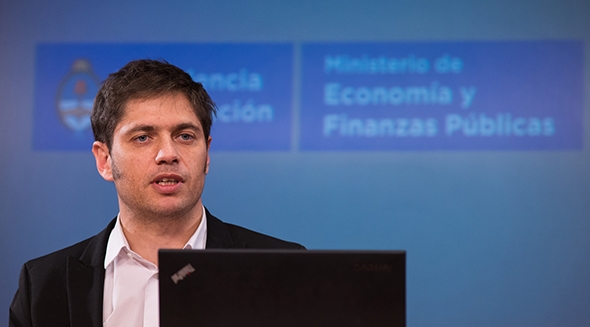 Axel Kicillof, Ministro de Economía y Finanzas Públicas de Argentina