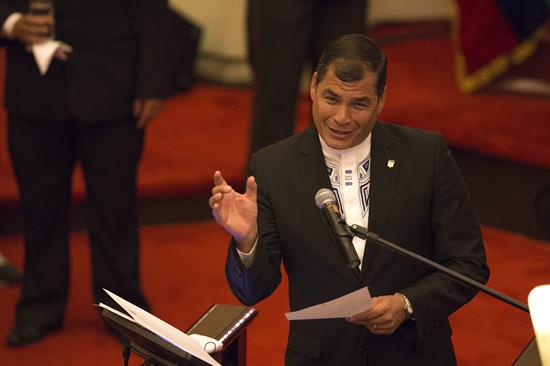 El presidente de Ecuador, Rafael Correa, ofreció la conferencia “Revolución económica y educacional en curso en Ecuador” en la Universidad de Sao Paulo.