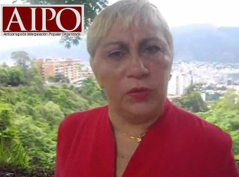 Fresia Ipinza Rincón, presidenta de AIPO, se ha destacado  por la lucha contra los créditos indexados y cuotas balón y en actividades de contraloría social anticorrupción
