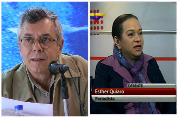 Gonzalo Gómez y Esther Quiaro.