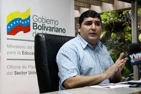 El ministro para la Educación Universitaria, Jehyson Guzmán