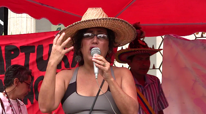 Arlenys Espinal activista por  los derechos indígenas