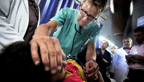 Mads Gilbert, médico noruego en Gaza