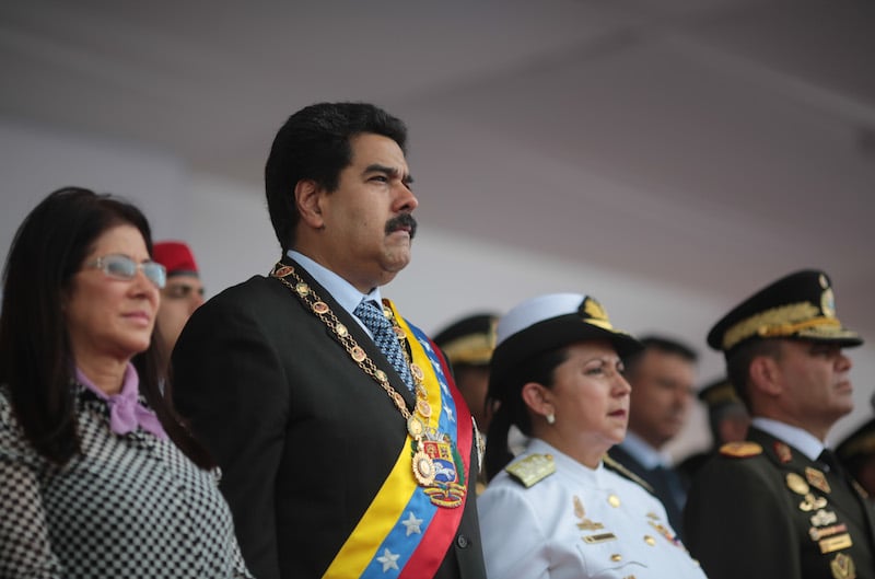 Presidente Nicolás Maduro en el Desfile por el 191º aniversario de la Batalla Naval del Lago de Maracaibo y Día de la Armada