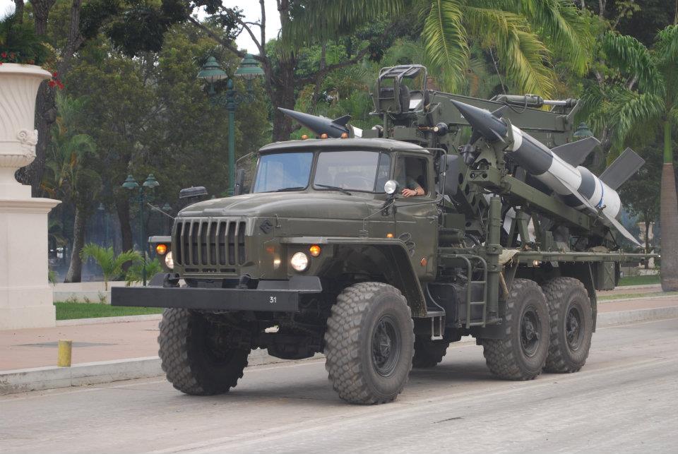 Sistema lanzamisiles 125-Neva/Pechora (SA3-S, según la OTAN) rusos, operados por el ejército venezolano.