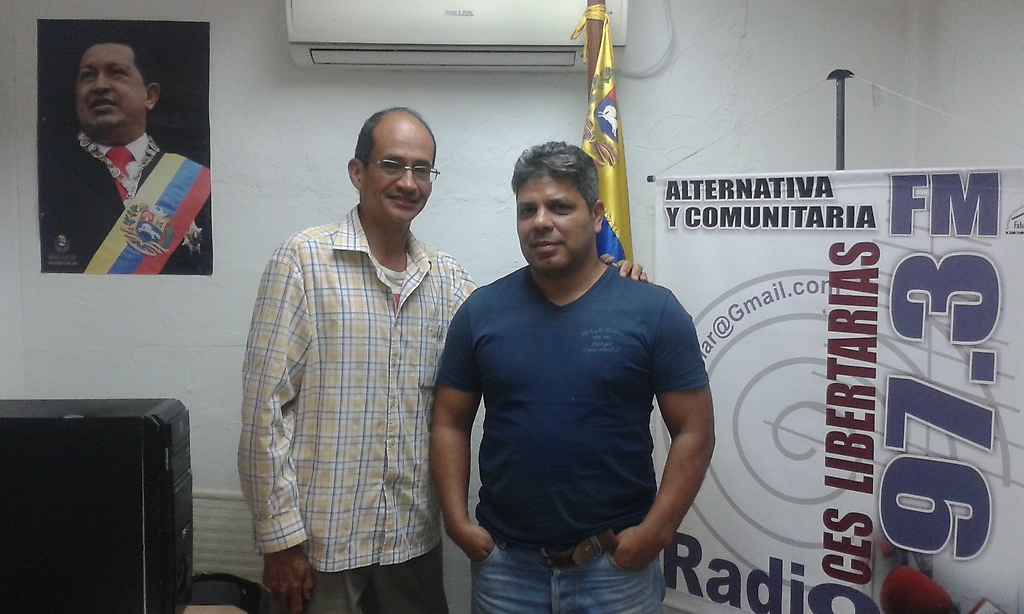 IVán Darío Hernández y Roberto Sanabria, Director de la RVL 97.3 FM