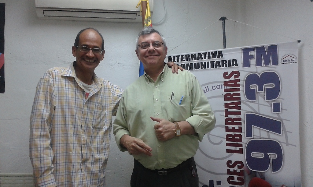 Iván Darío Hernández con Gonzalo Gómez de Aporrea.org