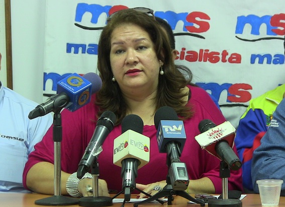 Vilma Vivas, dirigente en Táchira de la corriente Marea Socialista.