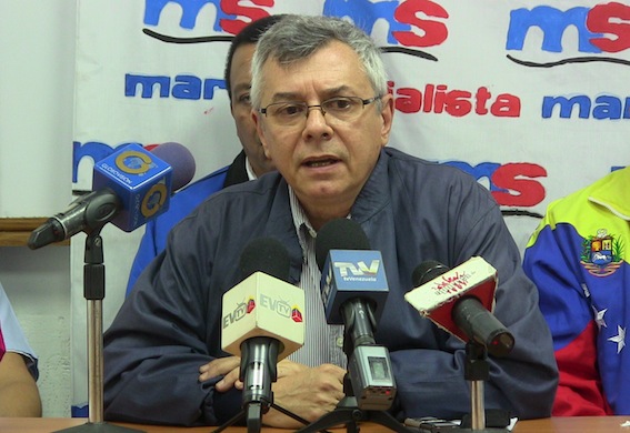 Gonzalo Gómez, vocero nacional en la rueda de prensa de Marea Socialista del viernes 8 de agosto 2014