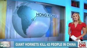 CNN ubica a Hong Kong en el mapa de Brasil ¡Hazme tú el favor!