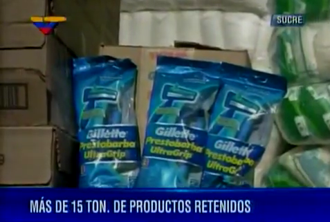 Los productos retenidos provienen de diferentes estados del país tales como Zulia, Táchira y Barquisimeto.