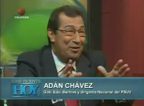 Adán Chávez, gobernador del estado barinas.