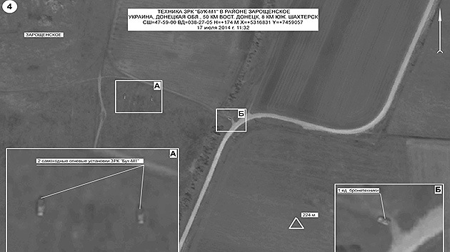 en parte de las fotos ucranianas obtenidas por satélite el tiempo de grabación no coincide con la imagen representada.