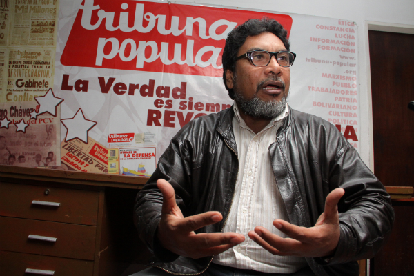 Oscar Figuera, secretario general del Partido Comunista de Venezuela, planteó que debe formarse un bloque popular revolucionario que impulse la revisión y profundización del proceso socialista.