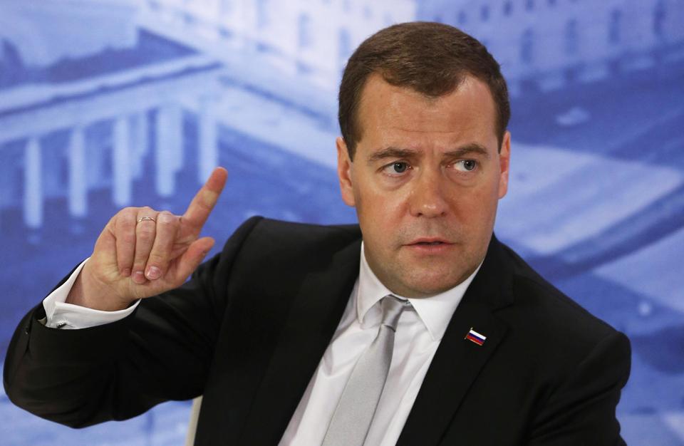 El primer ministro ruso, Dmitry Medvedev