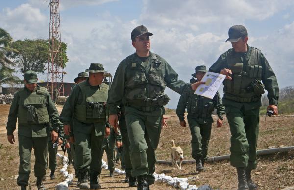 Efectivos de la Fuerza Armada Nacional Bolivariana (FANB) desplegados en el estado Táchira (referencial)