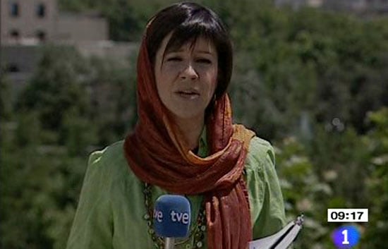 La periodista de TVE Yolanda Álvarez, enviada especial a Gaza