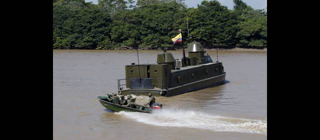 El río Arauca, que sirve de frontera entre Colombia y Venezuela
