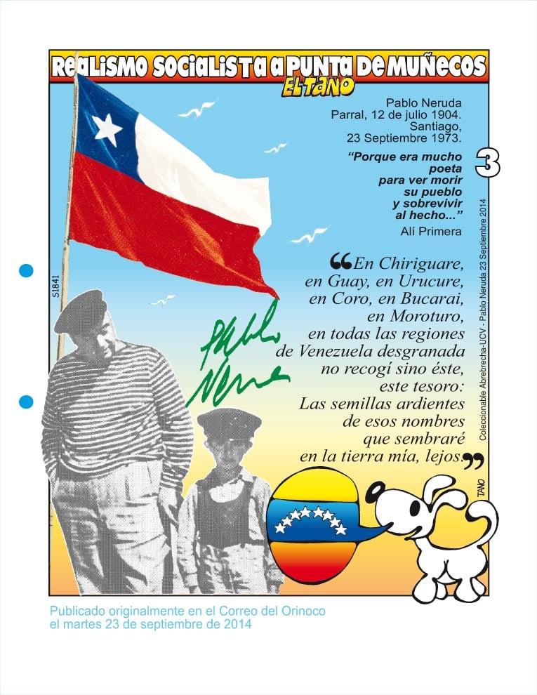 Publicado originalmente en el Correo del Orinoco, 23 de Septiembre de 2014.