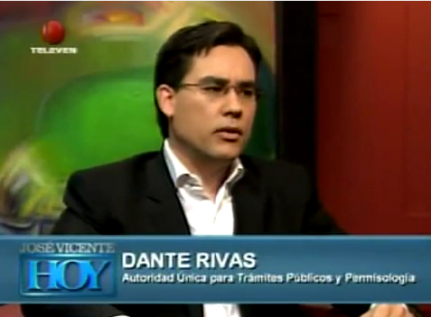 Dante Rivas, Autoridad Nacional en Trámites Públicos.