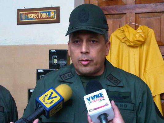 El jefe de la Región Estratégica de Defensa Integral de Los Andes, Efraín Velazco Lugo