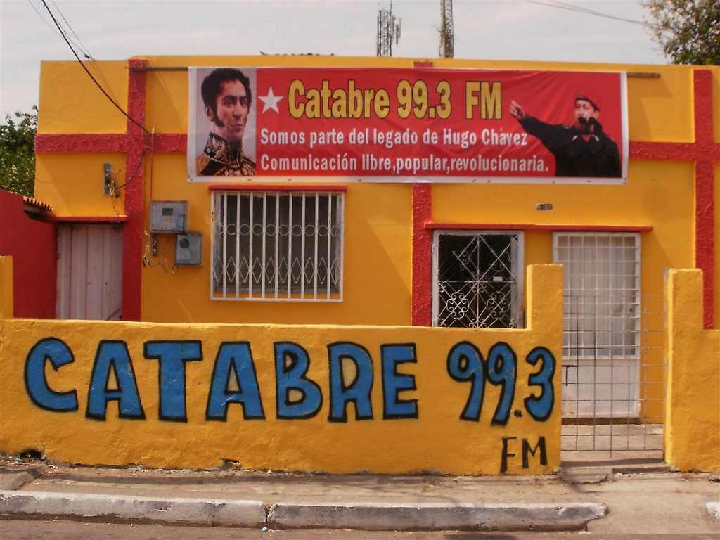 Fachada de la Radio Comunitaria Catabre, en la ciudad de Barinas