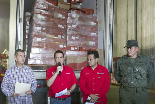 El vicepresidente ejecutivo de la República, Jorge Arreaza, informó que el decomiso se logró gracias a la colaboración de inspectores populares.