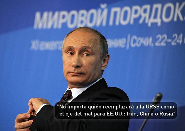 El presidente ruso Vladimir Putin durante su discurso en Sochi