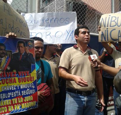 En la gráfica declara Gustavo Martínez, dirigente sindical de Fama de América y uno de los que luchó por la estatización de la empresa bajo control obrero en el 2009.