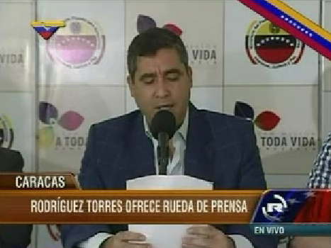 El ministro del Poder Popular para Relaciones Interiores, Justicia y Paz, M/G Miguel Rodríguez Torres