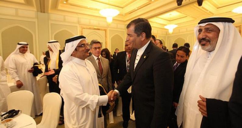 Presidente Correa en Qatar