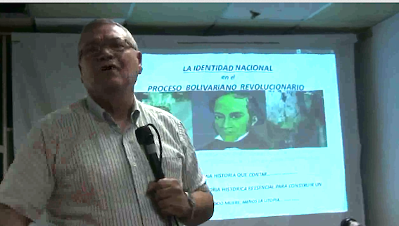 General Francisco Visconti en el momento de su presentación:  La identidad nacional en el Proceso Bolivariano Revolucionario