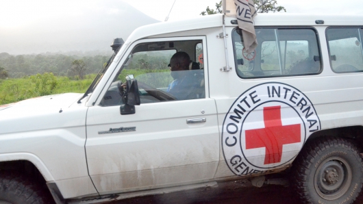 Vehículo del Comité Internacional de la Cruz Roja (CICR)