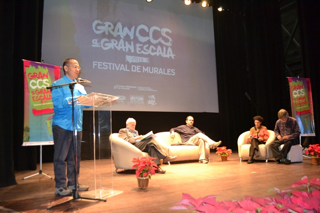 El Jefe de Gobierno del Distrito Capital, Ernesto Villegas, dio a conocer este miércoles quiénes fueron los ocho ganadores electos por el jurado en el Festival de Murales Gran CCS a Gran Escala 2014.